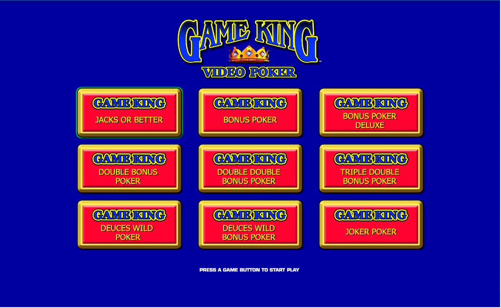 Game King Casino Video Poker Atlantic Lottery